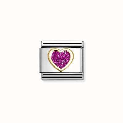 Nomination COMPOSABLE CLASSIC LINK, HEART, FUCHSIA GLITTER 030220/09