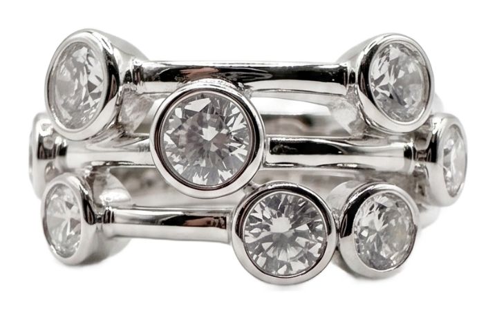James Moore JZR130-K Solid Silver Boodle Ring - Size K Jewellery