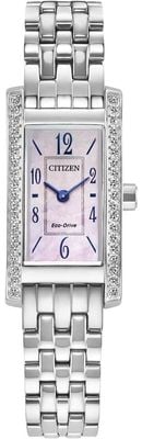 Citizen Eco-Drive Petite Palidoro (14mm) Pink Mother-of-Pearl Dial / Stainless Steel Bracelet EG7110-54Y