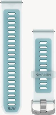 Garmin Quick Release Bands (22mm) Translucent White/Turquoise Silicone with Silver Hardware - Strap Only 010-11251-AU