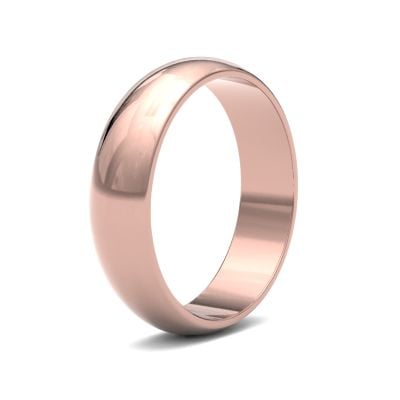 James Moore Wedding Ring  | 5mm | Light | Size D-Shape | AG_5LLD-9R AG_5LLD-9R