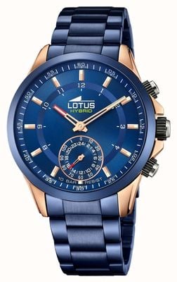 Lotus Men's Connected Watch | Blue and Rose Gold | Blue Stainless Steel Bracelet L18809/1 EX DISPLAY