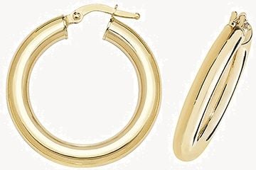 Treasure House 9k Yellow Gold Hoop Earrings 20 mm ER1004-20