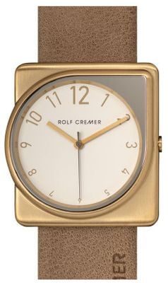 Rolf Cremer Fusion Beige Leather Strap White dial 508808