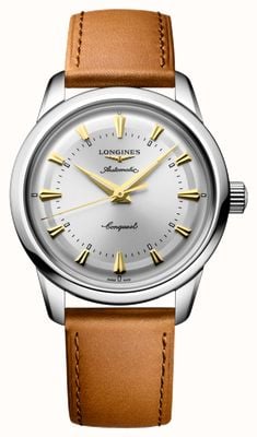 LONGINES Conquest Heritage Automatic (38mm) Silver Dial / Brown Leather Strap L16494722