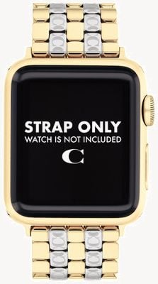 Coach Apple Watch Strap (38/40/41mm) Two-Tone Stainless Steel 14700245