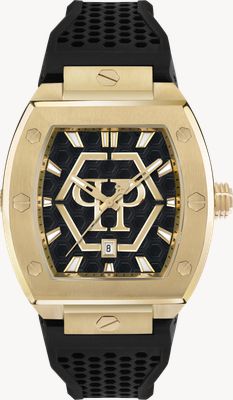 Philipp Plein HIGH-CONIC The HEXAGON Phantom (44mm) Black Dial / Black Bio TPU Plastic Strap PWPUA0424