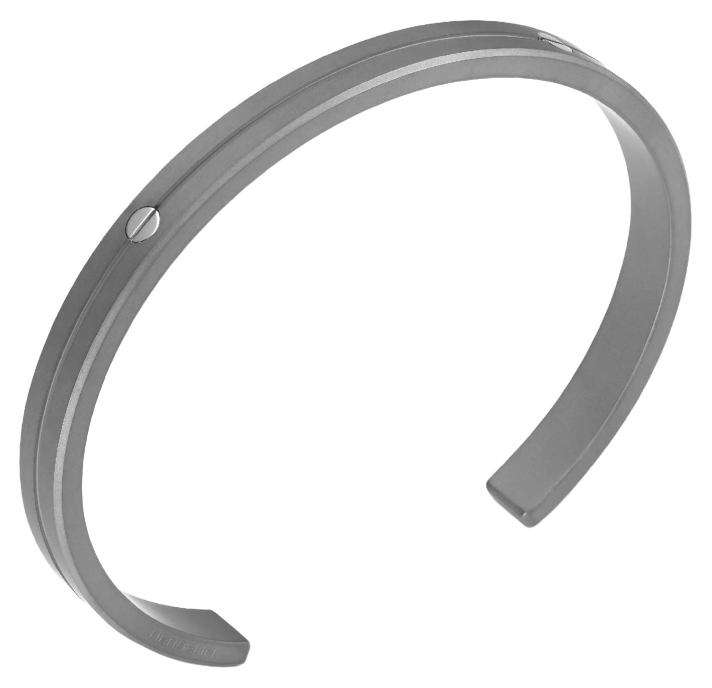 Herbelin JN7TD Newport Bangle - Sandblasted Titanium With Jewellery
