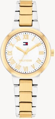 Tommy Hilfiger BECCA Three-Hand Quartz (28mm) Silver Dial / Two-Tone Stainless Steel Bracelet 1782903