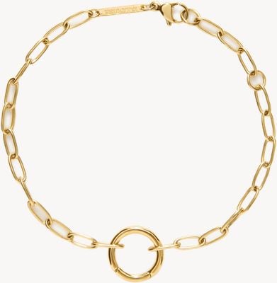 D.LOUISE Paperclip Chain Charm Bracelet