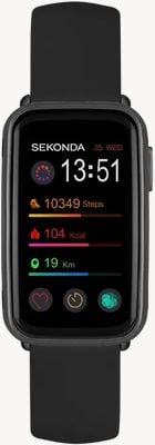 Sekonda Track Smartwatch (26mm) Digital Display / Black Silicone Strap 30171