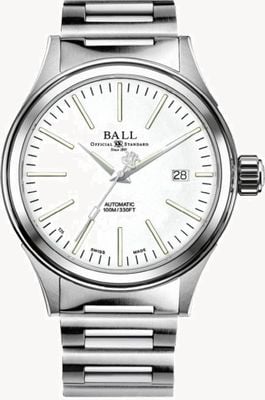 Ball Watch Company Fireman Enterprise Automatic 40mm White Dial NM2098C-S20J-WH