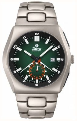 Tutima Glashütte M2 Automatic Chronograph (46mm) Green Dégradé Dial / Titanium Bracelet 6450-05