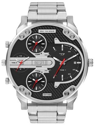 Diesel Mr Daddy Slim Stainless Steel bracelet Black dial DZ7498