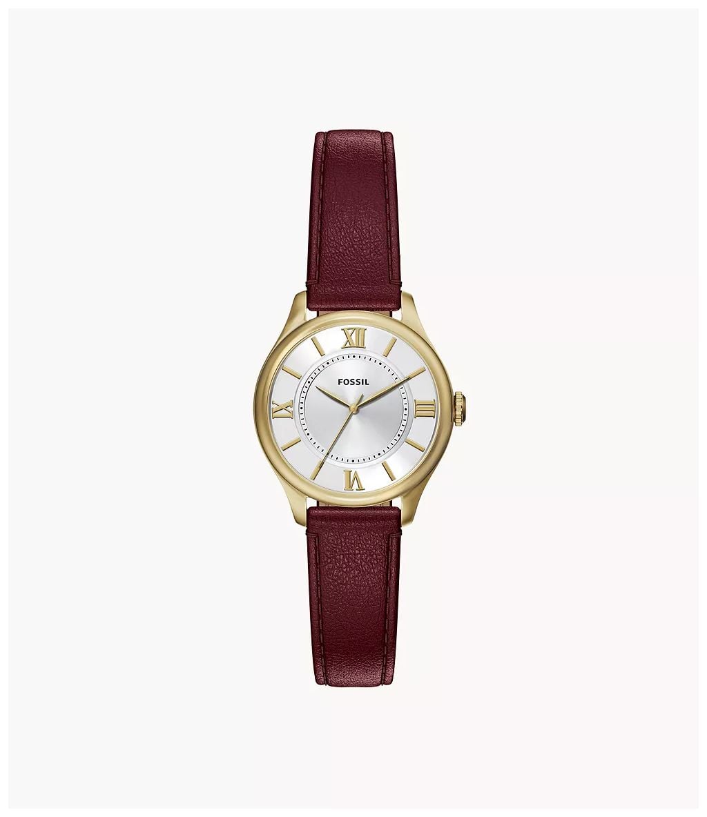 Fossil ES5510 Gilmore 28 mm Three-Hand Red Leather Fossil Watch