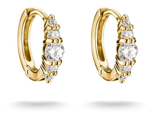Thomas Sabo CR778-M01-14 Gold Plated Mini Hoop Earring with Jewellery