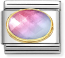 Nomination Classic Light Blue Rose Gemstone Steel Charm 030612/035