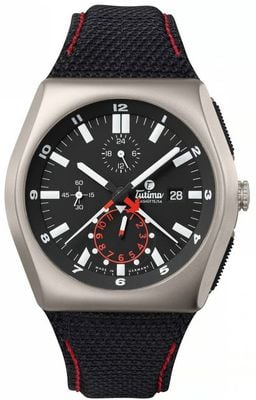 Tutima Glashütte M2 Automatic Chronograph (46mm) Velvet-Black Dial / Black Kevlar Strap 6450-02