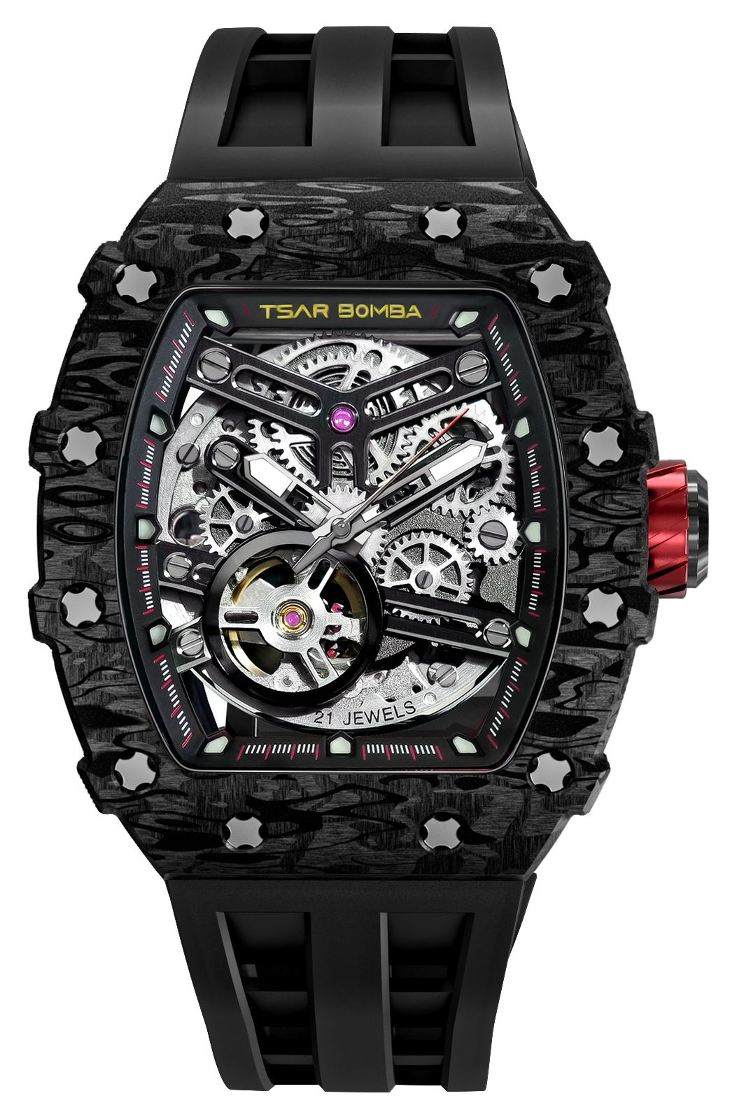 TSAR BOMBA TB8208CF-38 Elemental Series Carbon Fiber Watch