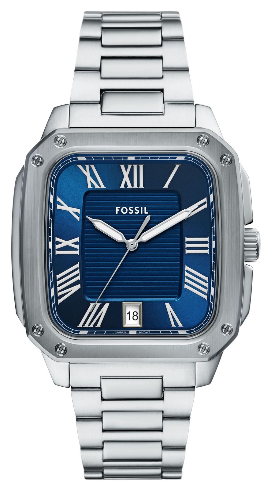 Fossil FS6121 Men's Crosby (42mm) Textured Blue Dial / Watch