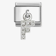 Nomination Classic Letter F Cubic Zirconia Charm 331818/06
