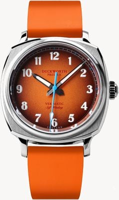 Duckworth Prestex Verimatic (39mm) Orange Fumé Dial / Orange Rubber D891-05-OR