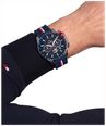 Tommy Hilfiger Mens Blue Silicone Strap Blue Dial Watch 1792292 - alternate view 4