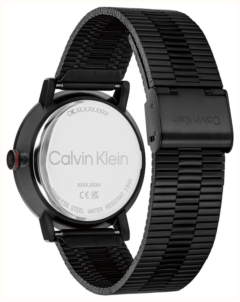 Calvin Klein CK Real Quartz (40mm) Black Dial / Black PVD Stainless Steel Bracelet 25200600 - alternate view 2