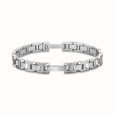 Herbelin Cap Camarat Bracelet - Brushed And Polished Stainless Steel - 8mm (Adjustable) BCC8AB