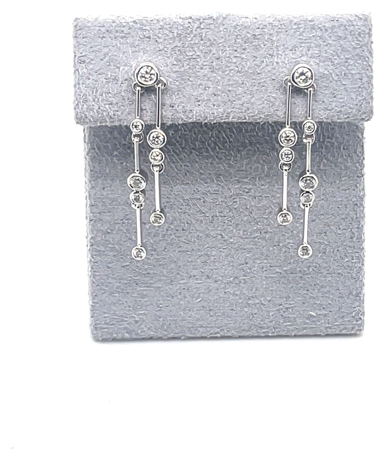 James Moore J36220 Clarity 18ct White Gold Diamond boodle Jewellery