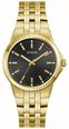 Guess Men's Archie Black Sunray Dial Gold-Tone Stainless Steel Bracelet GW1121G2
