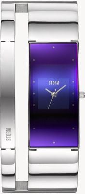 STORM Women's Alvara Lazer Blue (20.5mm) Blue Lazer Dial / Stainless Steel Bangle Bracelet 47343/B