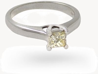 18k White Gold 0.35ct Solitaire Ring JM2631