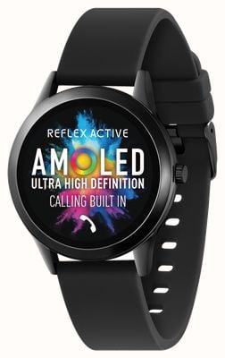 Reflex Active Series 31 Amoled Smart Calling Watch (35mm) Black Silicone Strap RA31-2195