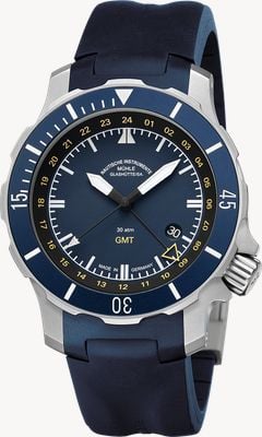Mühle Glashütte Seebataillon GMT (45mm) Blue Dial / Blue Rubber Strap M1-28-62-KB-II
