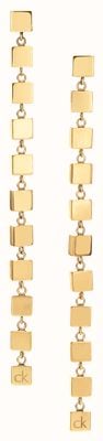 Calvin Klein Ladies Geometric Earrings - Gold 35000844
