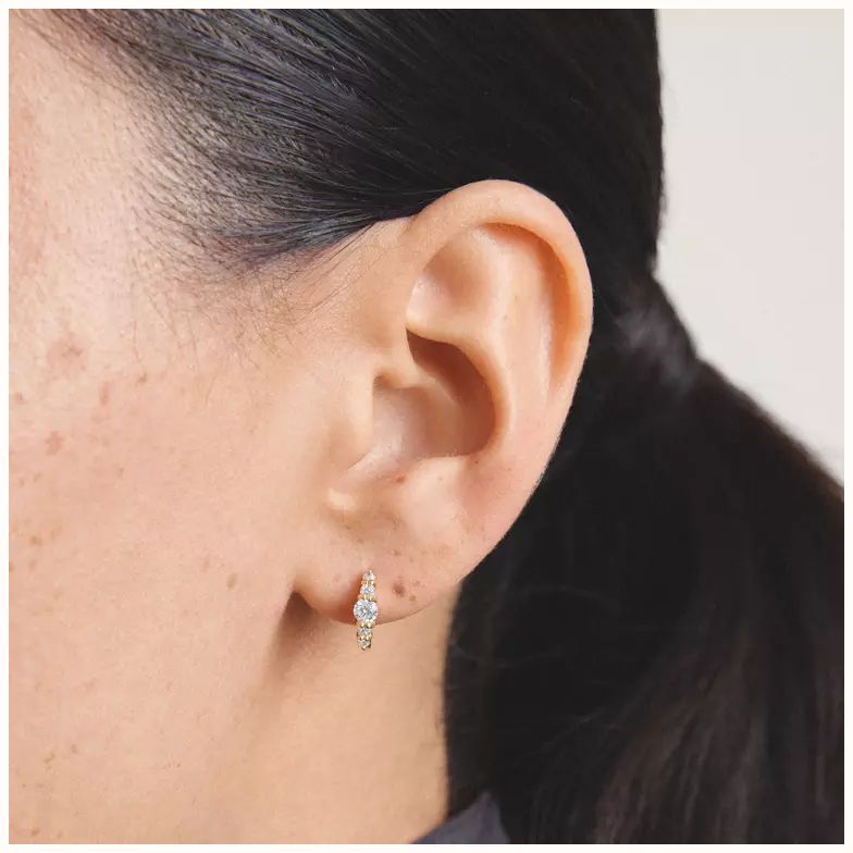Thomas Sabo Thomas Sabo Hoop Earring with white zircona CR778-M01-14 - alternate view 3