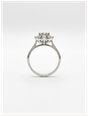 Round Brilliant Natural Diamond 9ct White Gold Cluster Flower Ring RD596W/M - alternate view 3