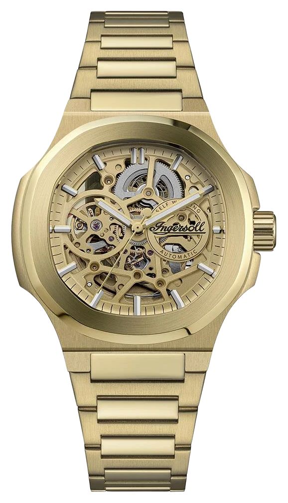 Ingersoll I18303 THE FRAME Automatic (47mm) Gold Skeleton Watch