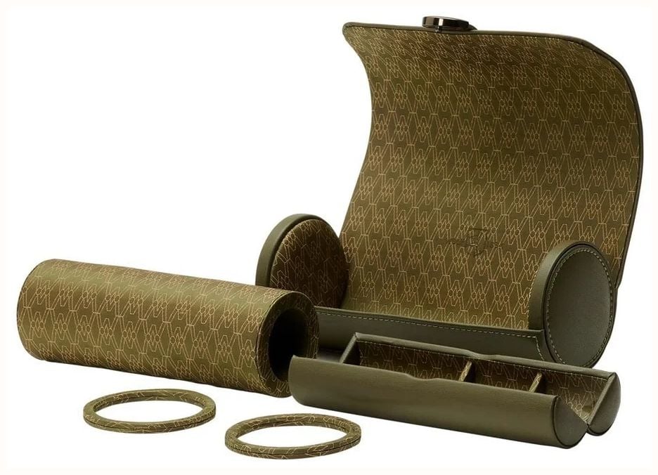 WOLF 90th Anniversary Earth Triple Watch Roll - Olive 190641 - alternate view 5