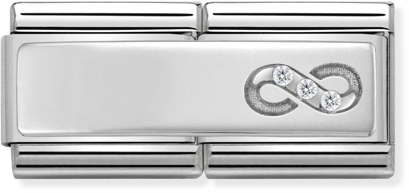 Nomination Classic Infinity Sterling Silver & Steel Charm 330731/14 - alternate view 2
