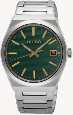 Seiko Essential Time (38.9mm) Forest Green Dial / Stainless Steel Bracelet SUR601P1
