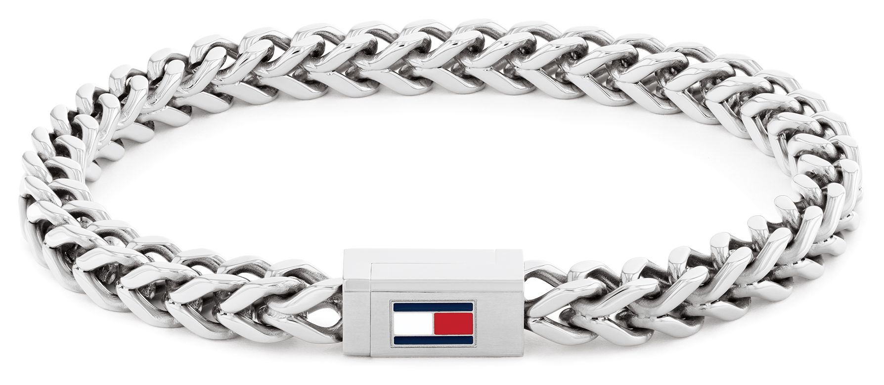 Tommy Hilfiger 2790647 Men's Braided Metal Silver Bracelet Jewellery