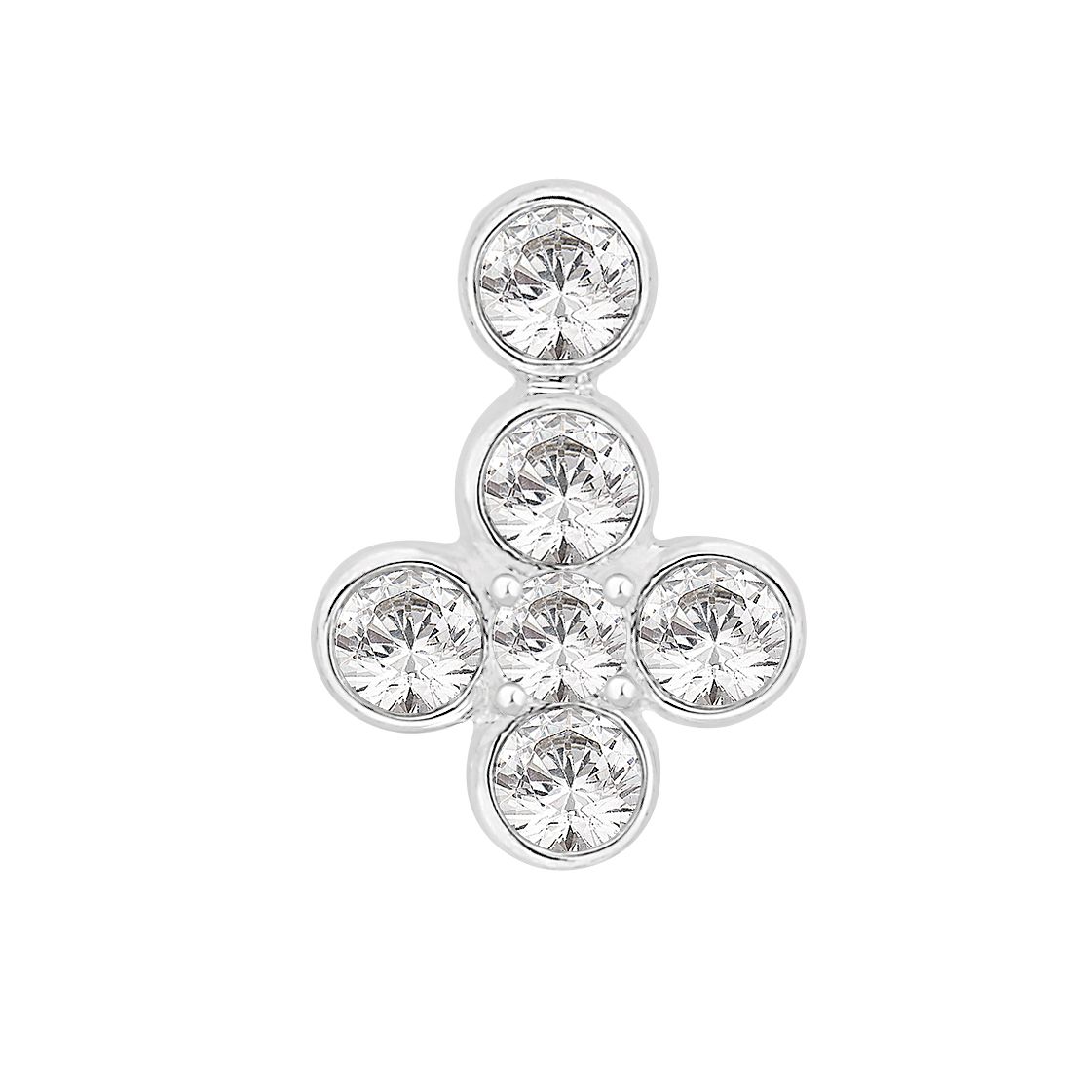 Perfection Crystals P5523-SK Fancy Six Stone Rubover Pendant Jewellery