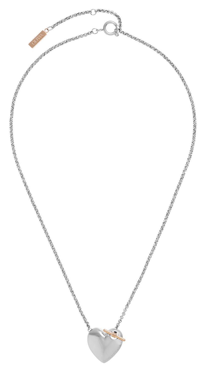 Olivia Burton 24100031 Classic Knot Heart Silver Necklace Jewellery