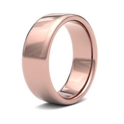 James Moore Wedding Rings | 9ct Rose Gold | 7mm | Medium | Soft Court | AG_7LMS-9R