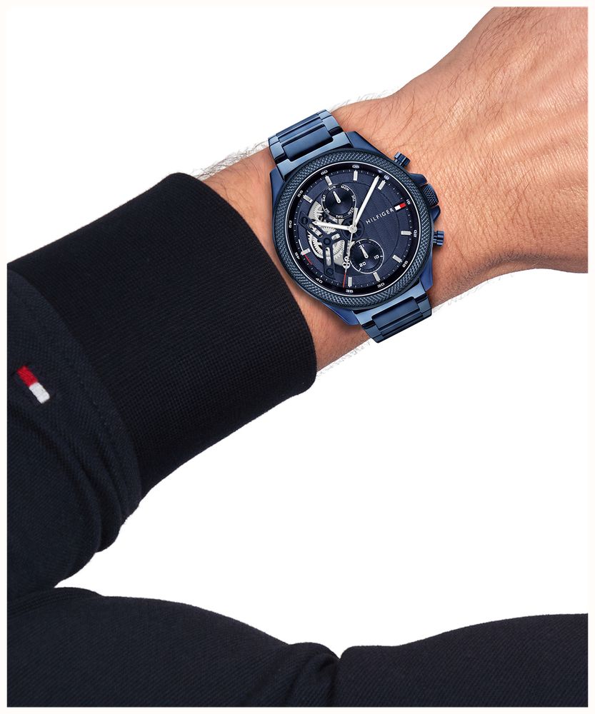 Tommy Hilfiger Clark Blue Dial Blue Bracelet Watch 1792288 - alternate view 4