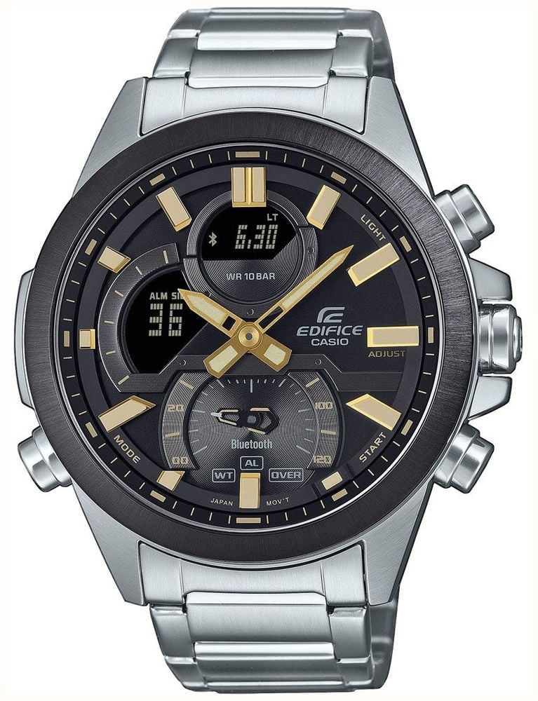 Casio Edifice Smartphone Link Black Hybrid Dial