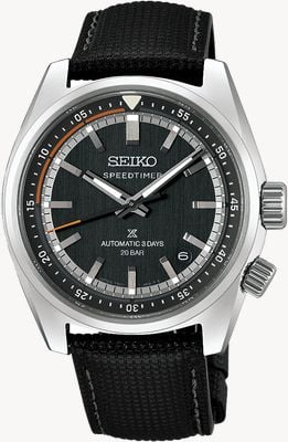 Seiko Prospex “Heritage Motoring” Countdown Speedtimer (39.5mm) Petrol Blue Dial / Black Leather HBC004J1