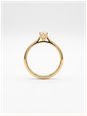 0.30ct Oval Natural Diamond 9ct Yellow Gold Solitaire Ring J71382 - alternate view 3